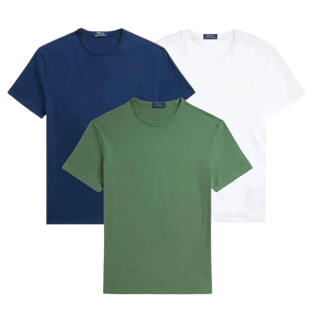 3er-Pack – Slim-Fit-Baumwoll-T-Shirts für Herren Zafine 