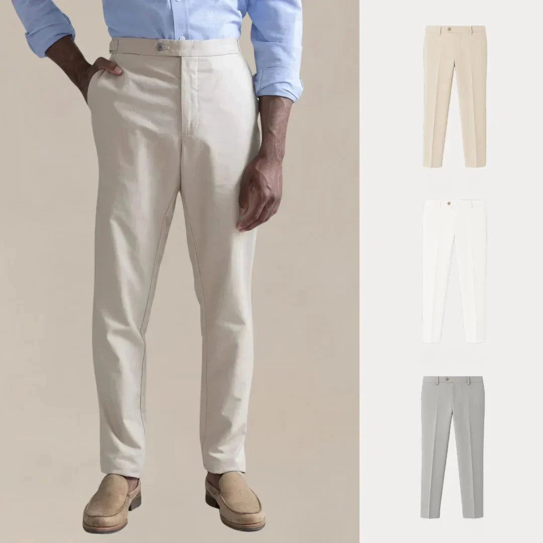 Kaufen Sie 1, erhalten Sie 3 – Comfort Line Chino-Hosen-Set Zafine BEIGE • WEISS • GRAU S 