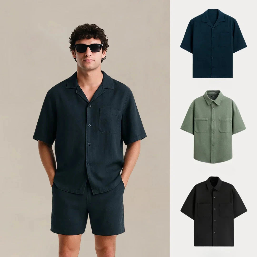 Kaufen Sie 1, erhalten Sie 3 – Core Comfort Unisex-T-Shirt-Set Zafine MARINEBLAU • GRÜN • SCHWARZ S 