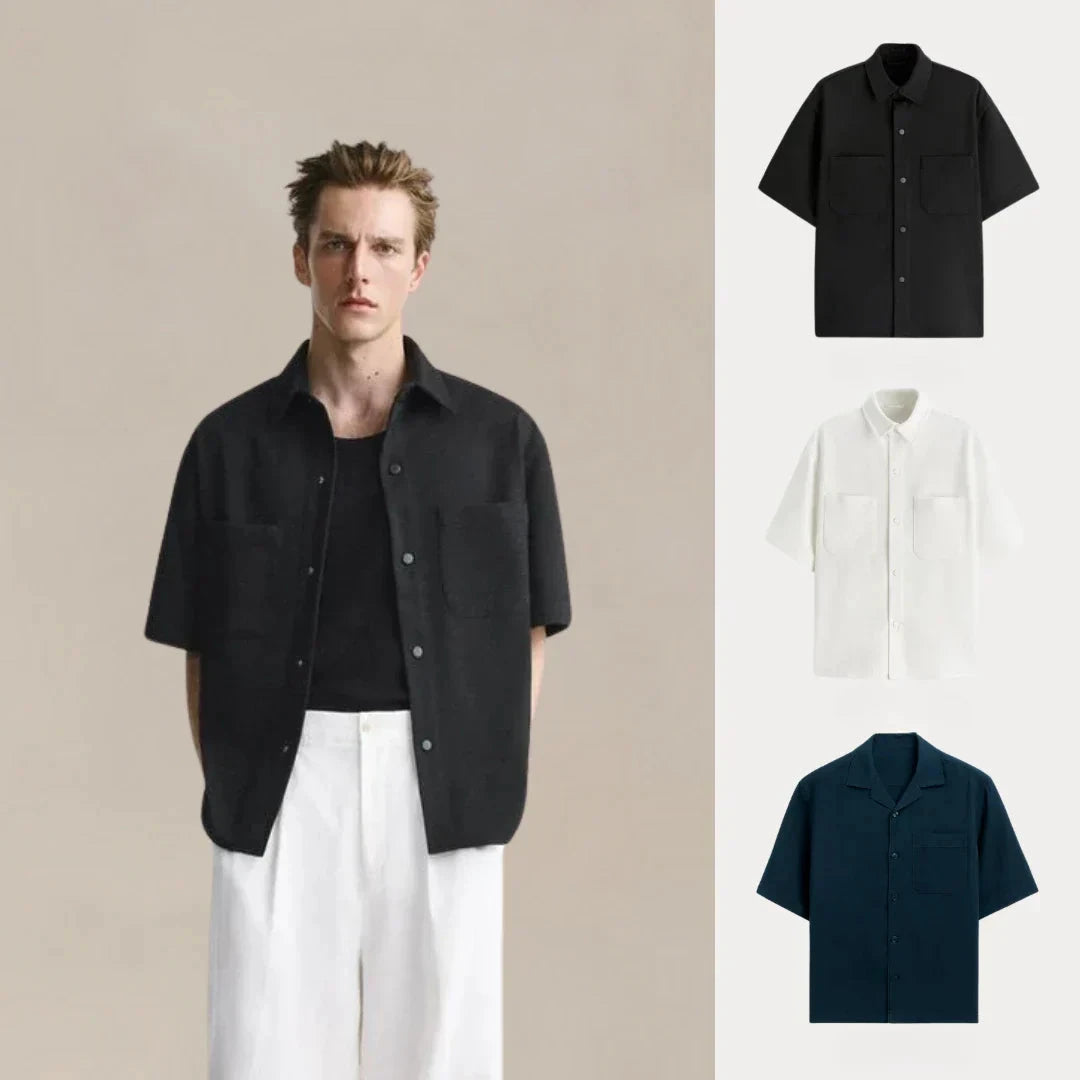 Kaufen Sie 1, erhalten Sie 3 – Core Comfort Unisex-T-Shirt-Set Zafine SCHWARZ • WEISS • MARINEBLAU S 