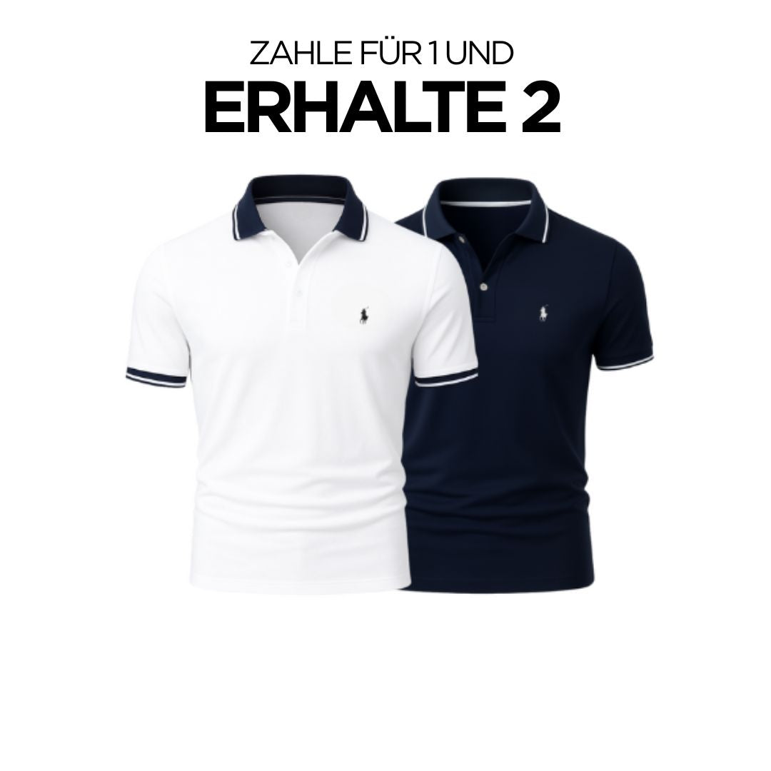 RL (KAUFE 1, ERHALTE 2) - Premiere Polo Shirt Kit – Professional Line by (2-Pack) Ralph Lauren Luxvian 