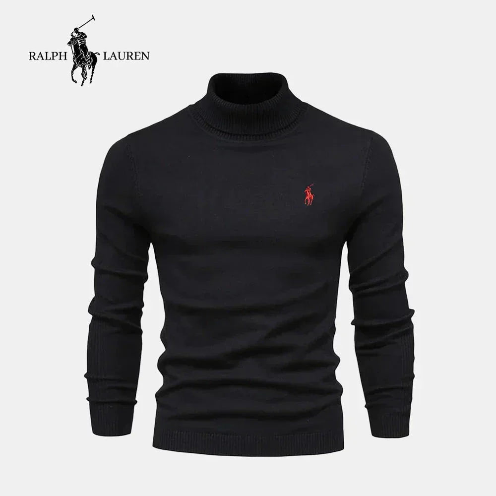 RL Men's Turtleneck Sweater (Clearance) Ralph Lauren Aurev Black S 