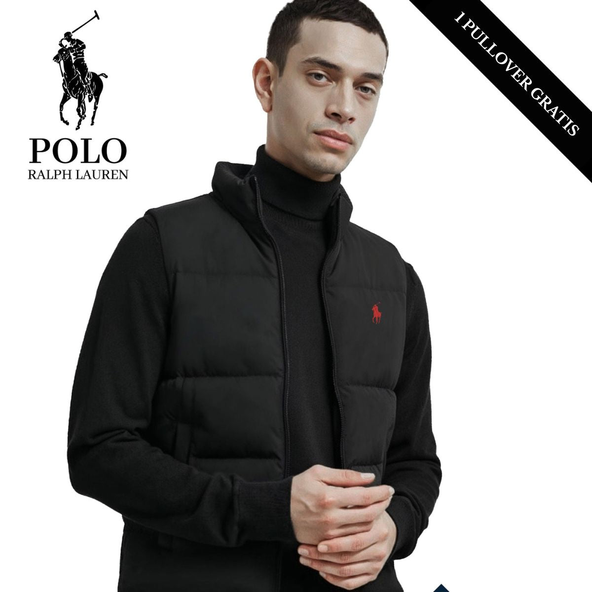 RL Weste + Gratis-Pullover (LAGERRÄUMUNG) Ralph Lauren Aurev 