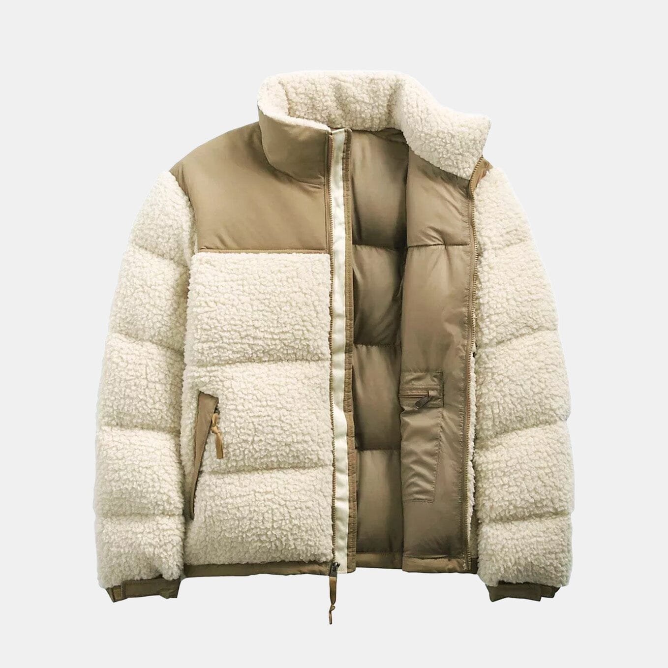 TNF Sherpa Essential Down Puffer Jacket The North Face Luxvian Beige S 